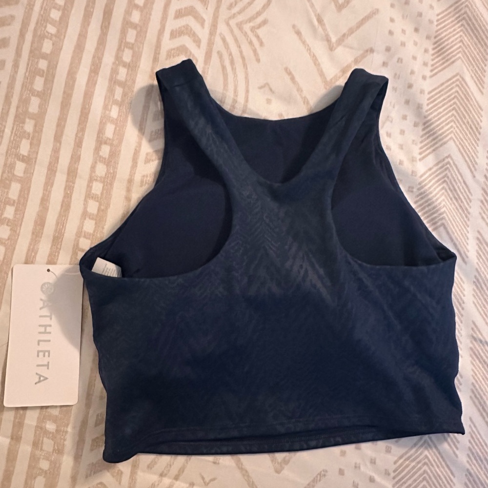 Athleta D-DD Conscious Embossed Crop, XS, Blue - Picture 6 of 13
